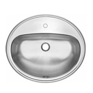 CUPC <span class=keywords><strong>Mini</strong></span> évier en acier inoxydable 304 à une cuve lavabo à <span class=keywords><strong>main</strong></span> pour salle de bain et cuisine Design rond avec deux trous - Product Image 1