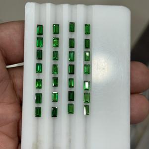 Pierre précieuse naturelle Tsavorite, taille baguette calibrée, qualité supérieure, grenat Tsavorite vert, pierres lâches pour la fabrication de bijoux - Product Image 3