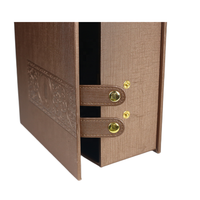 Boîtes à vin en papier d'art de luxe pour l'emballage, coffret cadeau de vin, coffret cadeau magnétique en bois de Vodka