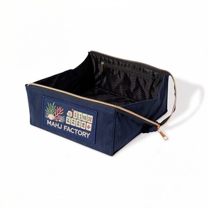 Bolso de <span class=keywords><strong>terciopelo</strong></span> plano con cierre de cremallera para juego de Mahjong americano, con forma de caja, para fichas de juego y soporte para empujar, con asa de transporte - Product Image 4