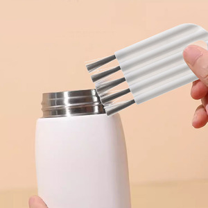 Cleaning Brush For Water Cup Lid Flexible Nylon Handle Groove Cleaner Keyboard Crevices Thermos Cleaning Tool - Product Image 2