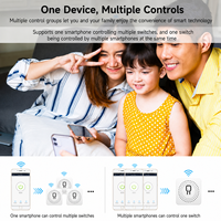 Interruptor Inteligente WiFi Tuya Smart Life Mini de 16A, Módulo de Relé para Empotrar en Pared, Temporizador, Control por Voz para Alexa y Google Home