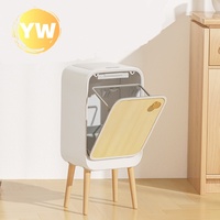 Poubelle automatique 20L avec filtre anti-odeurs et capteur de mouvement au capot, interrupteur tactile pour salle de bain et cuisine