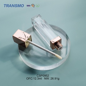 Rose Gold Lip Gloss Tube Empty Liquid Lipstick Tube 12ML Custom Square <b>Lipgloss</b> Lip Oil Tubes - Product Image 5