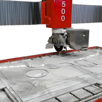 Máquina de Corte de Piedra con Sierra de Puente CNC de 5 Ejes para Mármol, Router CNC de Maquinaria Hualong, Precio de la Máquina Cortadora de Mármol de 5 Ejes