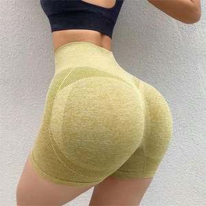 Wholesale Seamless Running Gym Fitness 3 Inch Scrunch Butt Yoga Biker Shorts - Product Image 5