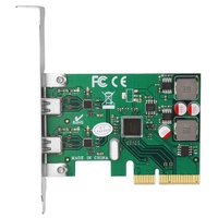 Carte d'extension interne PCIe vers Type-C, adaptateur 2 ports 3.1, 1 Gbit/s, sans pilote, modèle de bureau en stock HGZ2121