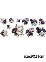 LETOP 1pcs Durable Aquarelle Abeille Texte Fleurs Verre Tasse Wrap 16oz Love Flowers Mama UV pour DTF Cup Wraps pour Enseignants