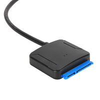 Kabel Adaptor Hard Drive Eksternal VCOM High Speed Type-A USB 3.0 ke SATA III 2.5"/3.5'' HDD SSD