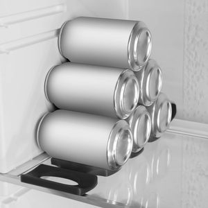 Tappetino da Bar Classico in Silicone, Organizzatore per Bottiglie Impilabile per Frigorifero, Supporto Antiscivolo per Birra e Soda, <span class=keywords><strong>Accessori</strong></span> da Bar - Product Image 5