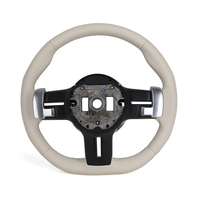 Volant en cuir blanc pour Mercedes Benz W204 W205 W206 W211 W212 W176 W213 Cla W210 W124 C117 W177 W221 W222 S63 AMG