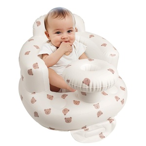 <b>Inflatable</b> Baby Chair,baby <b>Bath</b> Seat,<b>inflatable</b> Baby Seat for 6-36 Months for Bathroom Beach Outdoor Camping Baby Chair - Product Image 2