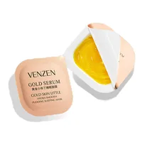 Venzen 6pcs 24k gold small pudding sleeping mask set oil controlling nicotinamide hydrating soothes skin night mask sleep