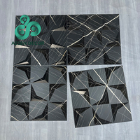 AISEN DECOR Panneaux muraux en pvc 3d marbre rhombique 50cm * 50cm Panneaux muraux faciles à nettoyer Décoration de la maison d'hôtel