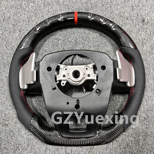 Pour <span class=keywords><strong>Toyota</strong></span> LC76 LC70 Fortuner vigo Hilux revo GR volant en Fiber de carbone véritable personnalisé avec palettes de changement de vitesse - Product Image 2