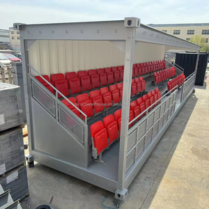 Structure de gradins sportifs en conteneurs de 40 pieds avec toit solide et fond de conteneur de 40 pieds x 20 pieds pour événements sportifs de club - Product Image 1