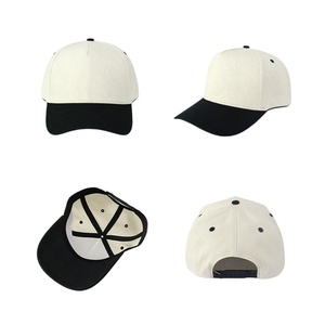 Casquette de baseball 5 panneaux décontractée et sportive HKZB, personnalisable avec logo brodé, bicolore, pour l'extérieur et le streetwear - Product Image 2