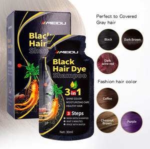 น้ำยาย้อมผมสีดำแบบเร่งด่วนในซอง - Product Image 1