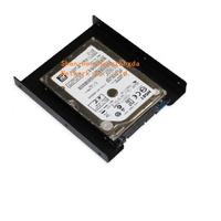 Soporte de Montaje para Disco Duro SSD de Metal Negro de 2.5-3.5 Pulgadas
