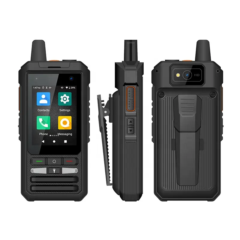UNIWA F80S Android 10 4GトランシーバーPoCラジオ200km-3000マイル範囲5300mAhリムーバブルバッテリーGPS/GLONASSサポート