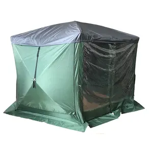 Copertura impermeabile della copertura della pioggia superiore della tenda della casa dello schermo esagonale