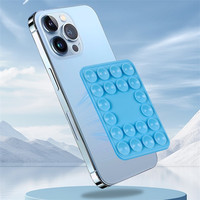 Support de téléphone fin en silicone, support mural pour téléphone portable, ventouse autocollante, support de téléphone