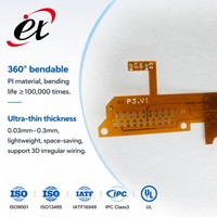 Fabrication professionnelle de circuits imprimés FR-4 flexibles double face sur mesure, 1 à 58 couches, certifiés ISO9001, faible MOQ