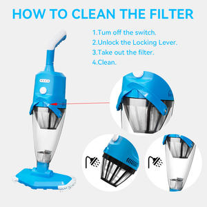 Aspirador eléctrico de mano para <span class=keywords><strong>piscina</strong></span>, aspiradora automática de hojas para <span class=keywords><strong>piscina</strong></span>, <span class=keywords><strong>barredora</strong></span>, cepillo de limpieza robótico y deslizante - Product Image 4