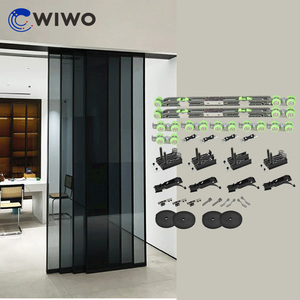 Mịn trượt nhôm khung cửa kính hệ thống, 4 cửa 1 + 3 cửa liên kết với 1 cửa cố định, phòng ngủ, phòng tắm, văn phòng - Product Image 1