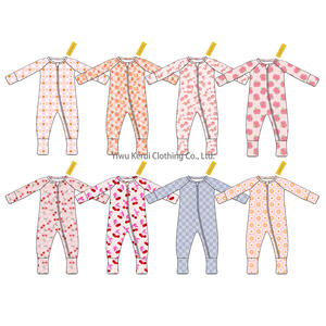 <span class=keywords><strong>Kerui</strong></span> Prêt à expédier Pyjama bébé en bambou à motifs mystère, coffret cadeau, provenant de l'usine, ensemble pyjama en bambou pour enfants - Product Image 2