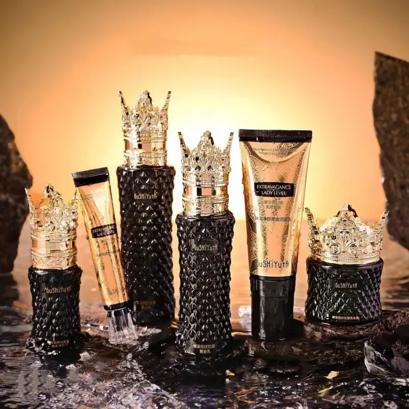 6-Piece Collection For Ultimate Moisturizing Pore-Shrinking Oil Control Advanced Anti-Aging 24K Gold Skin Care Set