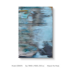 Pittura astratta originale su <span class=keywords><strong>specchio</strong></span> decorazione da parete in metallo per interni hotel project design soggiorno grandi dipinti di arte della parete - Product Image 3