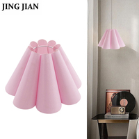 Prix bon marché Artisanat Mini abat-jour en tissu de papier plissé minimaliste moderne pour lampe de table