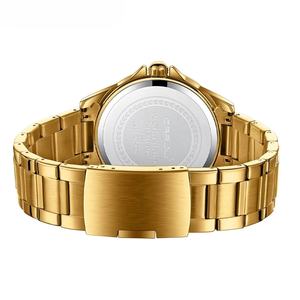 Reloj de Cuarzo para Hombre, Estilo Casual de Negocios, Acero Inoxidable, Resistente al Agua, Números Grandes, Ventana de Calendario, Reloj Deportivo - Product Image 6