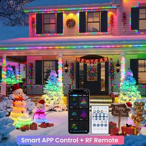 Lumières LED Pixel RGB de Noël 12V, luminosité élevée, étanches IP68, lumières ponctuelles de Noël extérieures permanentes - Product Image 2