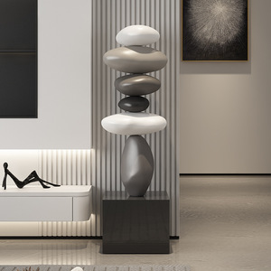 Adornos de suelo grandes de resina ecológica de gama alta, escultura artística, sofá para sala de estar, mueble de TV, accesorios para el hogar creativos - Product Image 2