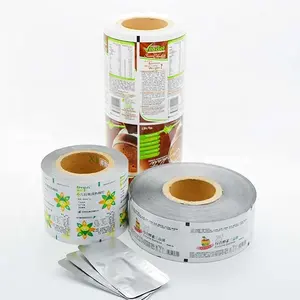 Folha alumínio PET PE filme laminado rolo filme plástico personalizado embalagem café rolo alimentos embalagens