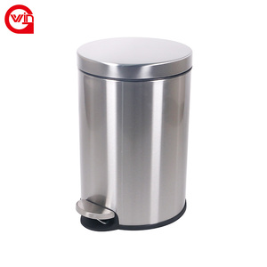 Barato reciclar elegante dormitorio cocina reciclar cubo de basura de acero inoxidable Pedal cubo de basura - Product Image 2