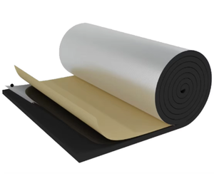 แผ่นโฟมยางอลูมิเนียมฟอยล์ NBR PVC ราคาถูก แบบมีกาวในตัว สำหรับฉนวนกันความร้อนและเสียง - Product Image 1