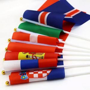 Factory Custom Hand <b>Flag</b> Polyester Free Design Printing <b>Flag</b> Wholesale Country Hand Shaking Stick <b>Flags</b> for Festival - Product Image 4