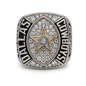 Anillo de Campeonato de Fútbol Personalizado - Anillo de Trofeo de Campeonato Personalizado con Circonita Cúbica - Product Image 1