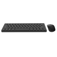 2.4G Wireless LED Backlit Ergonomic Ultra-thin Mini Keyboard and Mouse Combo with Chocolate Keycaps