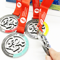 Médaille personnalisée Die-Cast Sports Day Award personnalisé en métal pour la conception de trophées mondiaux majeurs ou d'événements