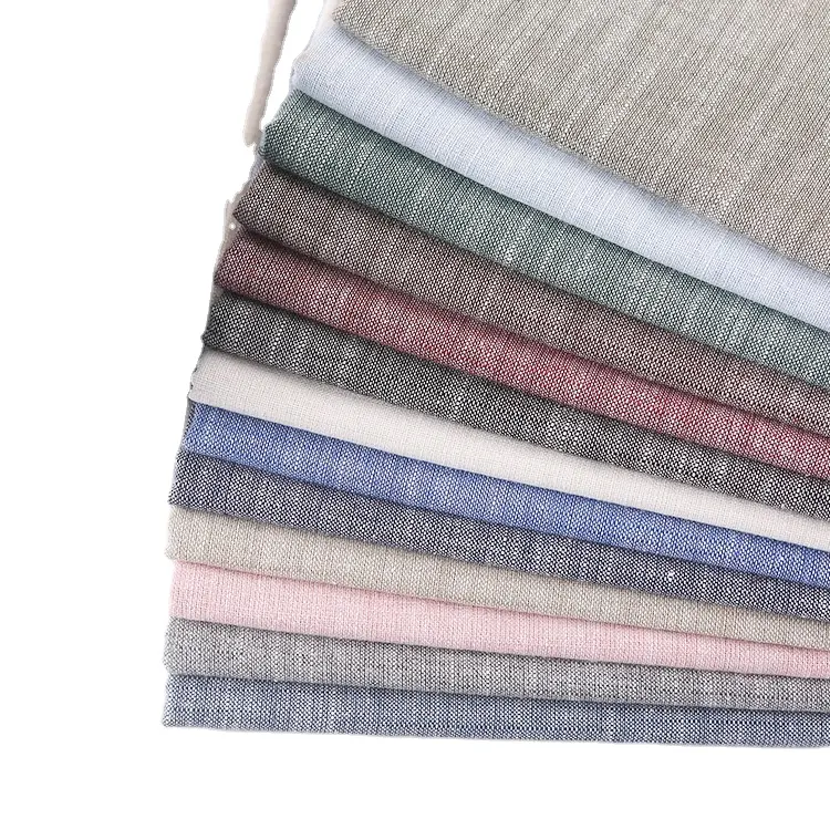 Новый дизайн, Высококачественная окрашенная льняная ткань с узором в елочку, хлопчатобумажная ткань для домашнего текстиля