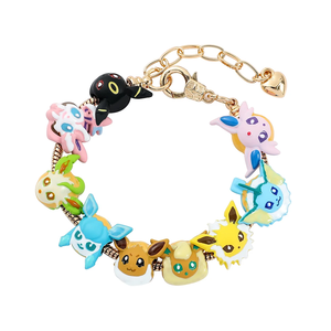 Bracelet Anime Pokémon, figurines mignonnes <span class=keywords><strong>de</strong></span> dessins animés Eevee Vaporeon Flareon, perles en métal, pendentif, bracelet DIY, accessoires <span class=keywords><strong>de</strong></span> jeu - Product Image 2
