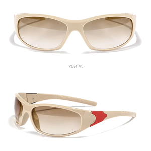 Lunettes de soleil carrées en fibre de carbone Lunettes de soleil de sport polarisées à la mode TR 90 UV400 Lunettes de cyclisme en plein air pour femmes et hommes - Product Image 1