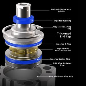 Пневматические безштоковые цилиндры серии SDA с большим диаметром, компактные, двойного действия, из алюминиевого сплава - Product Image 2