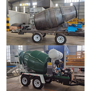 Tangki mikser siap beton kering/basah Trailer EPA 1/1 seluler bensin yang didukung. 5/<span class=keywords><strong>2</strong></span> CBM Drum pencampur semen yang disesuaikan - Product Image 1