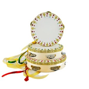 Tambourin Orff en bois à rangée unique pour la danse, instrument de percussion pour spectacle, cadeau de mariage pour les amateurs de musique et de danse - Product Image 1