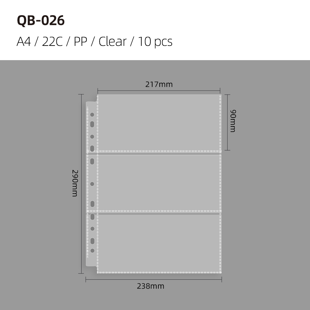A4 - 3 pockets - 10 sheets / pack